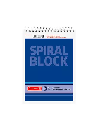 BRUNNEN VERLAG | Brunnen Bloc-notes spirale A6 50 feuilles | 